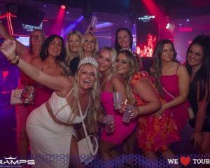 Tramps Tenerife private party room with karaoke and DJ decks for hen, stag, or birthday parties