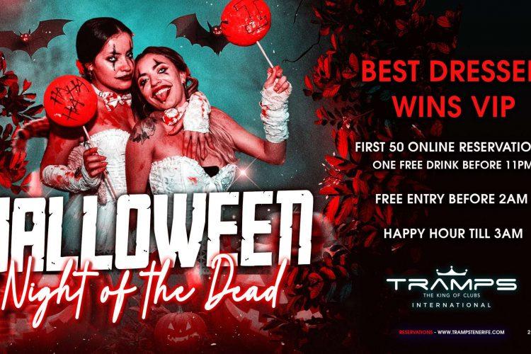 Halloween party tenerife, tramps tenerife, veronicas strip, 2025