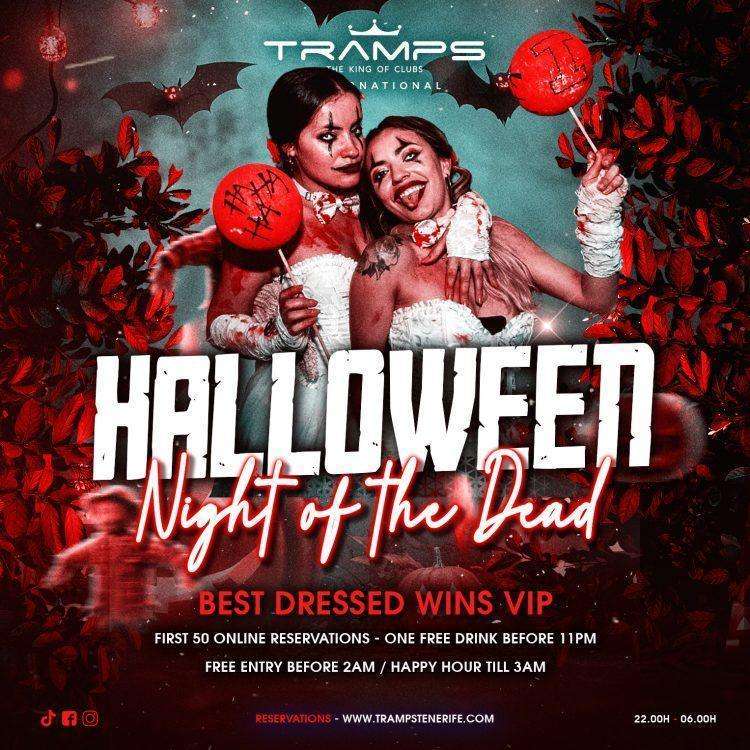 Halloween party tenerife, tramps tenerife, veronicas strip, 2025