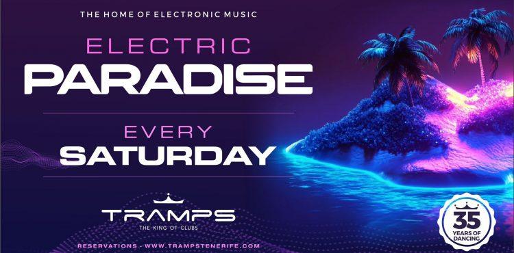 Electric Paradise electronic music night at Tramps Tenerife Veronicas Strip nightclub