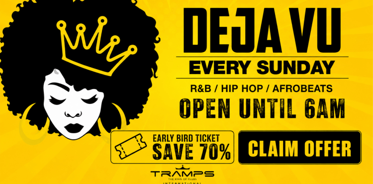 Déjà Vu Tenerife RnB night with Hip-Hop, Afrobeats & Dancehall