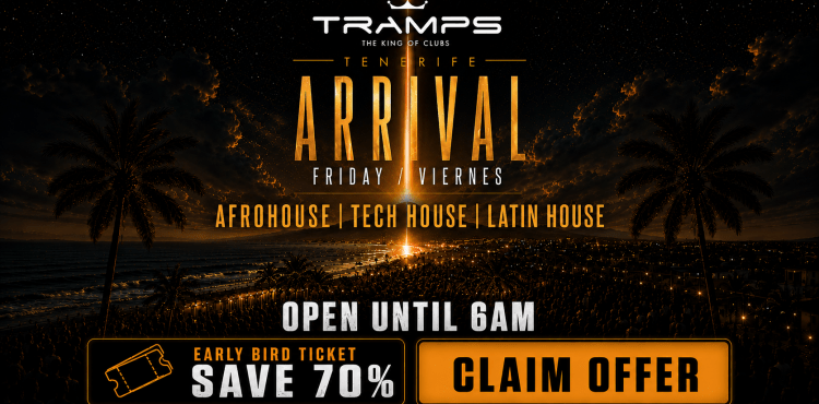 Tramps Tenerife Events: Arrival, Latin House / Tech House / Afrohouse