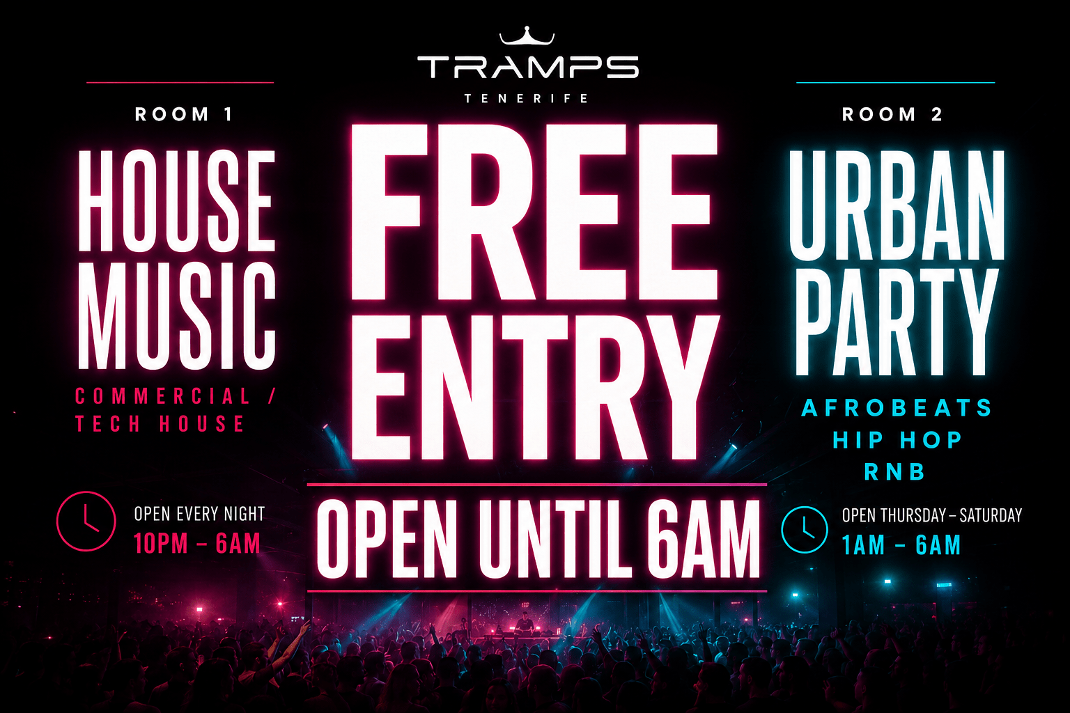 Tramps Tenerife, Veronicas Strip most famous nightclub