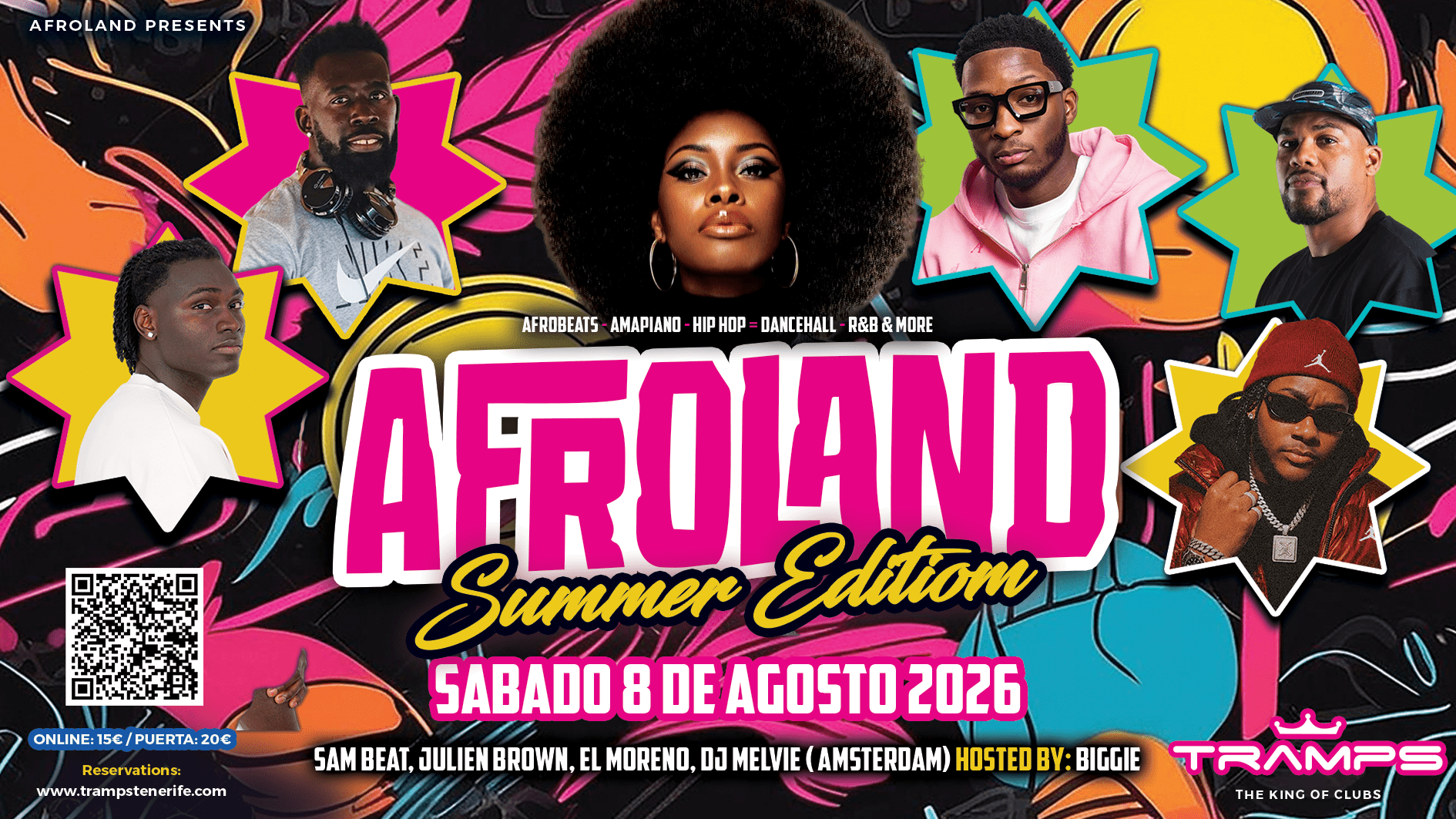 Afroland - Tramps Tenerife Events - Afrobeats