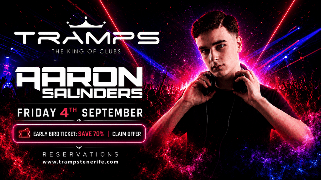 Tramps Tenerife Events: Aaron Saunders Tech House / Electronic Music