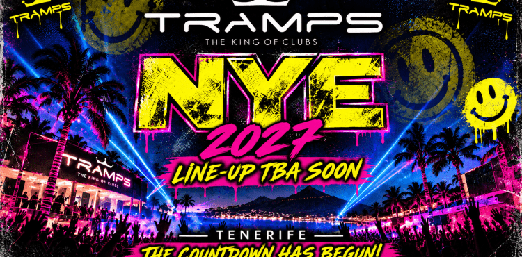 New Year's Eve Tenerife 2027 at Tramps Tenerife with line-up TBA