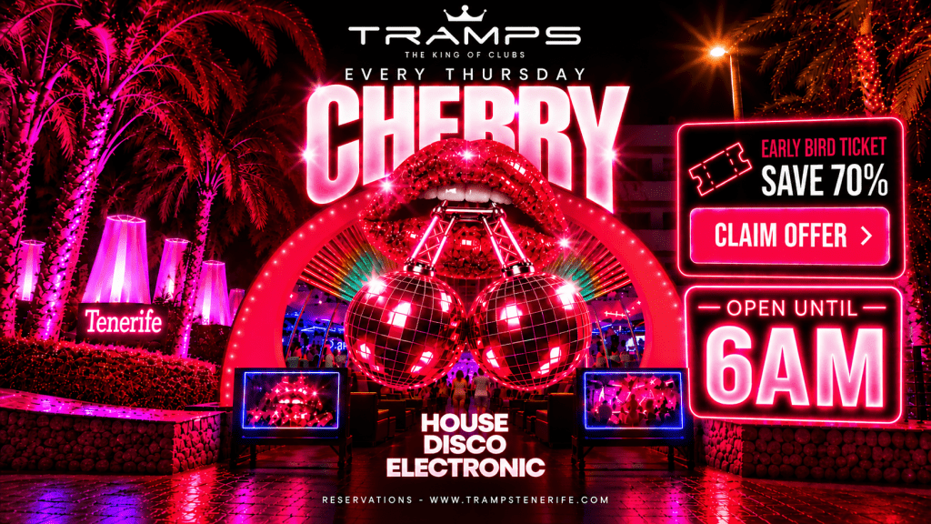 Tramps Tenerife Events: Cherry Disco / House / Electronic