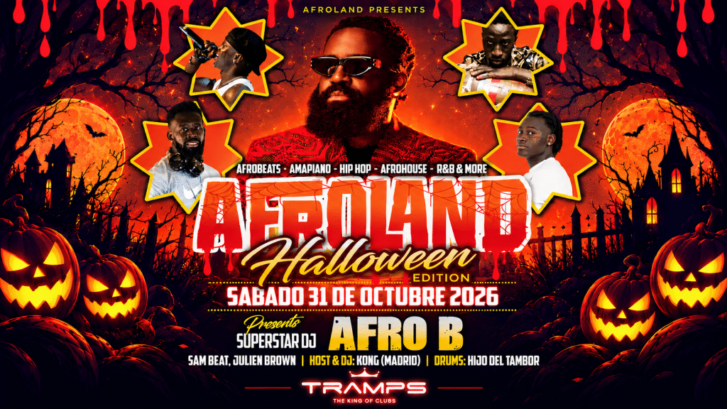 Halloween Party Tenerife. Afroland with Afro B