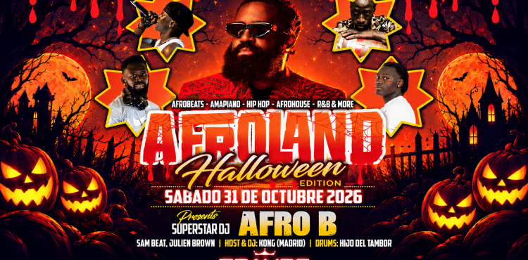 Halloween Party Tenerife. Afroland with Afro B