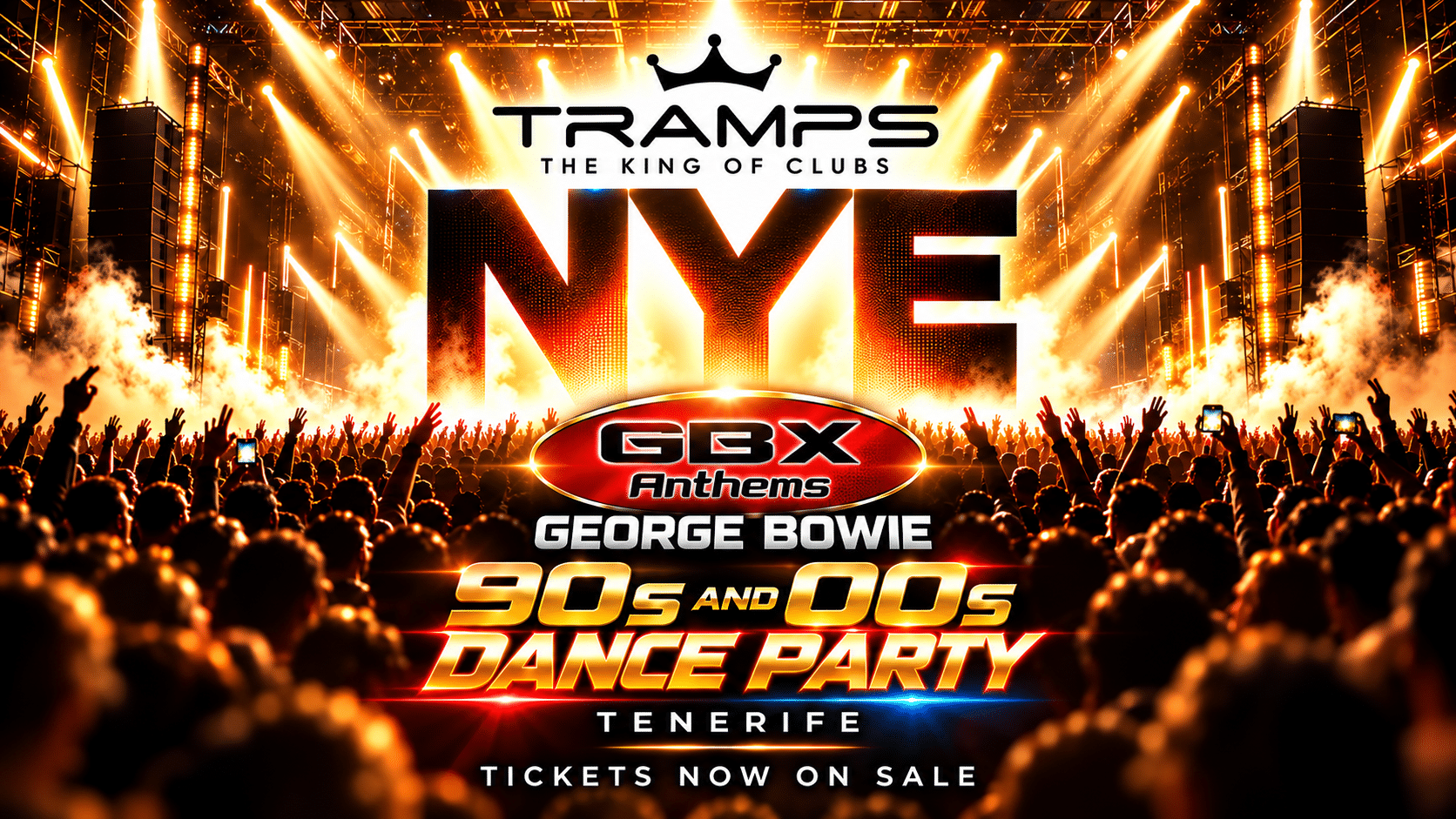 Veronicas Strip in Tenerife biggest new years eve party with George Bowie and GBX Anthems