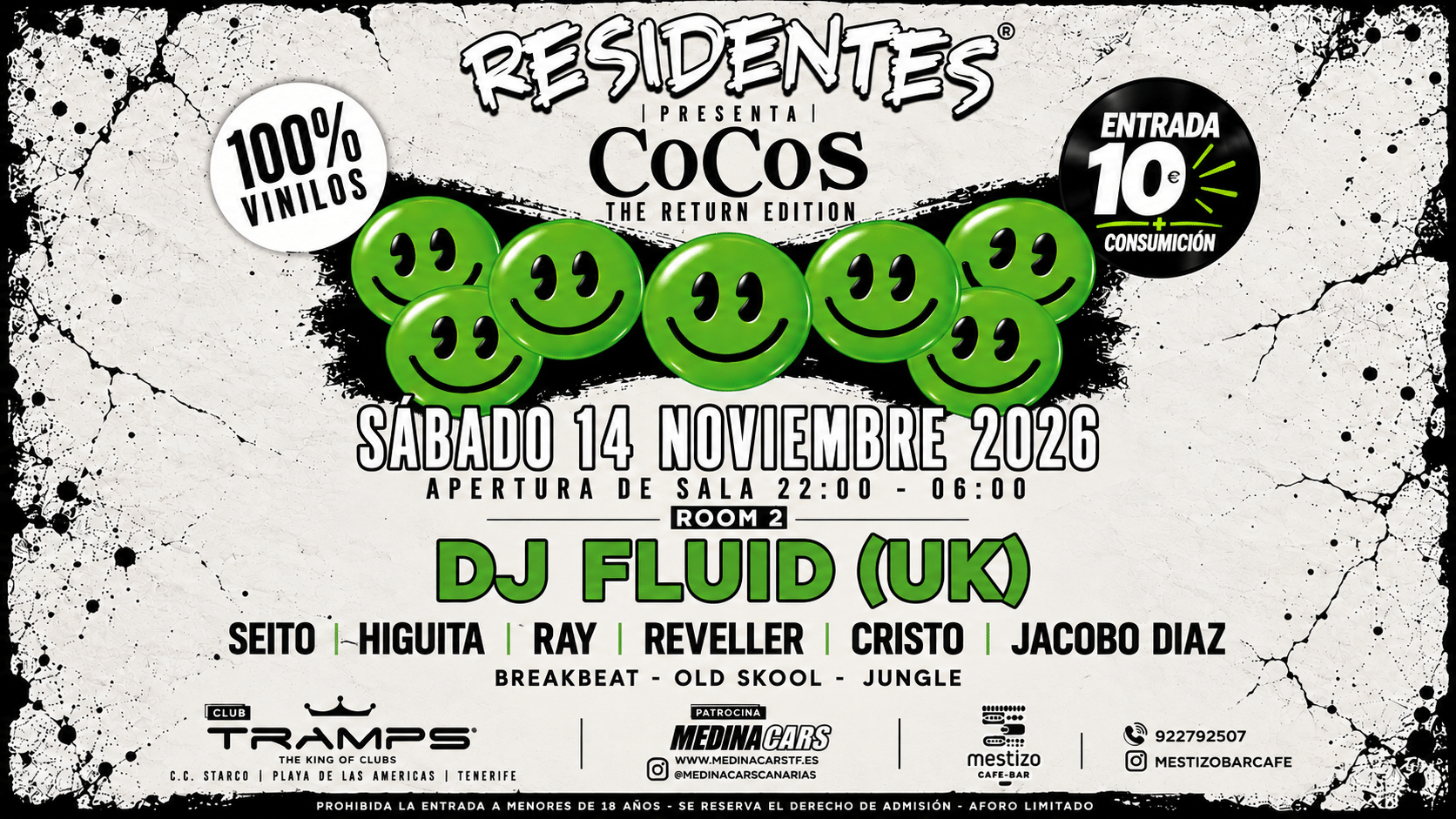 Residentes Old School Party Tenerife