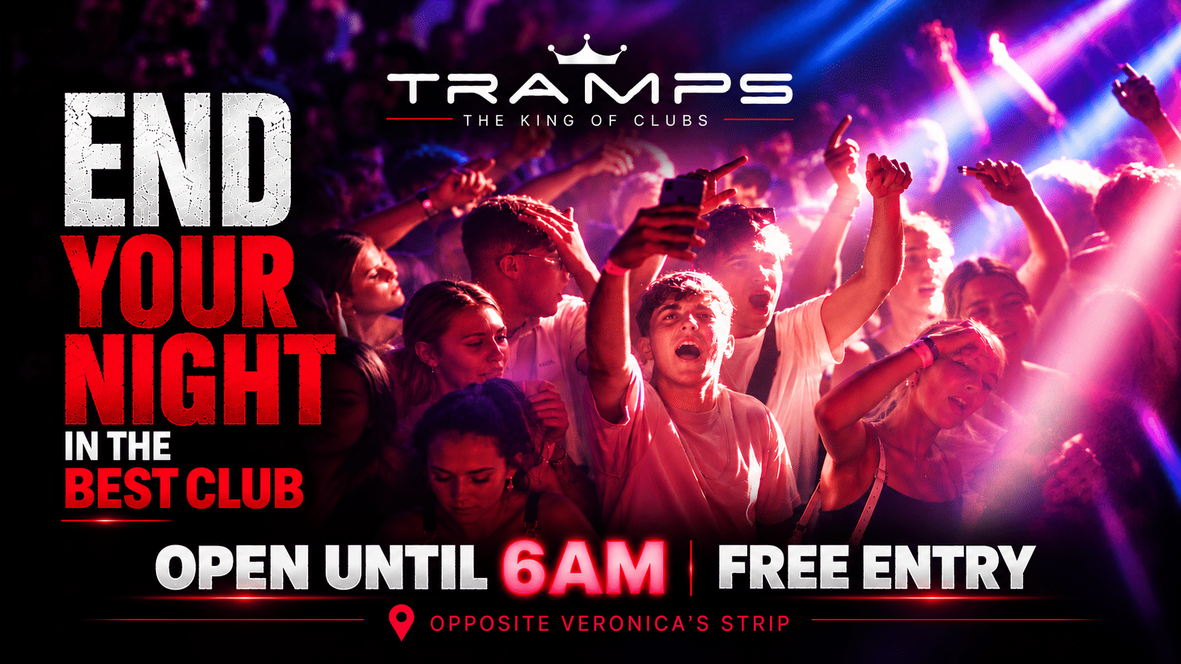 Tramps Tenerife. Best Nightclub on Veronicas Strip