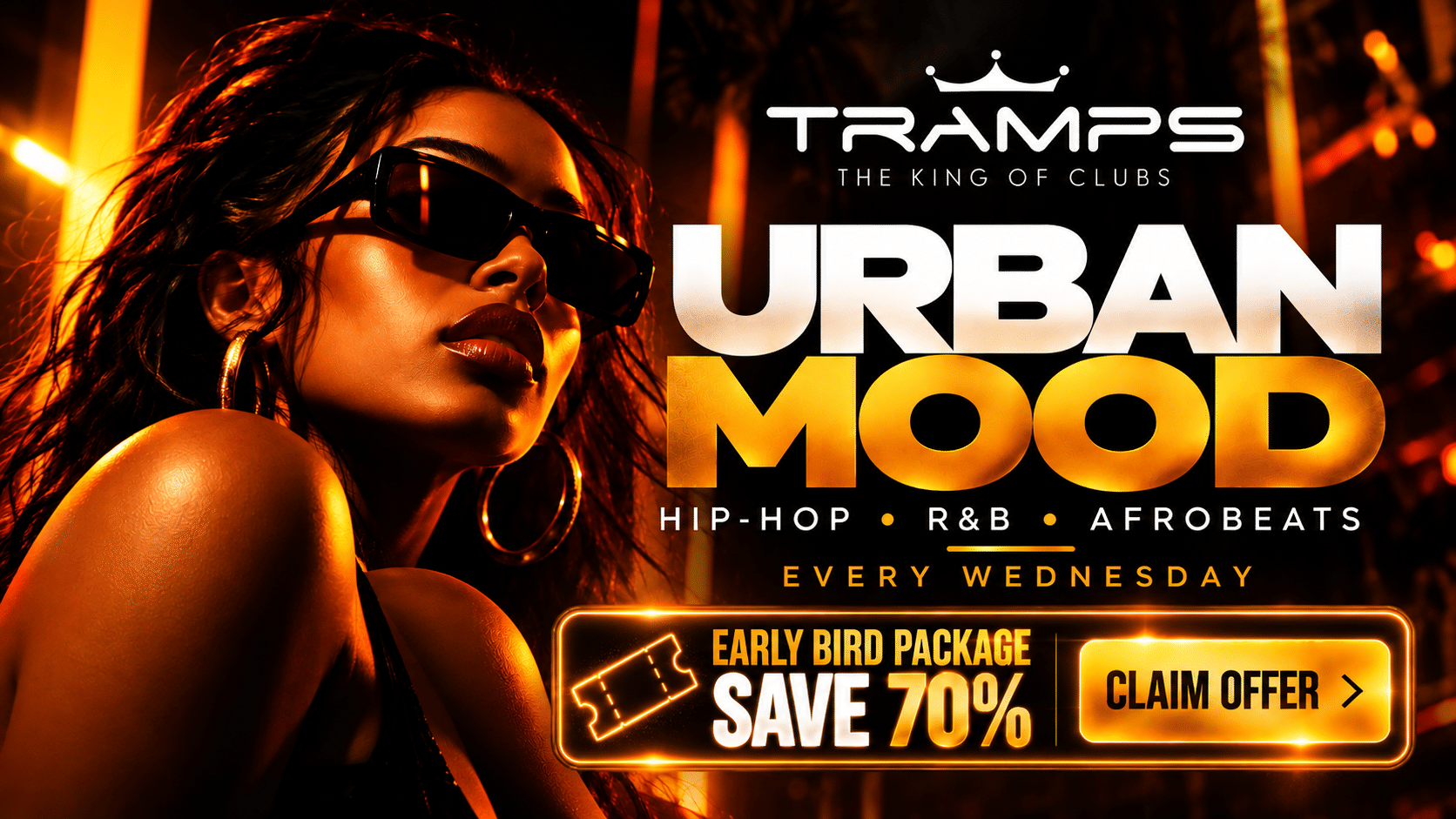 Urban Mood hip-hop, R&B and Afrobeats Wednesday nights at Tramps Tenerife